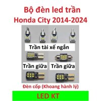 Bộ đèn Led trần Honda City led nội thất led trần T10 và 31mm led cốp sau City 2012-2020 City 2021-2023 đèn trần City