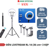 Bộ đèn Livestream RL14 size 36cm- Hỗ trợ Makeup quay TikTok - Hàng chính hãng HD D- BH 12 tháng