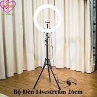 Bộ đèn livetream có kẹp đt và chân đỡ loại 26cm