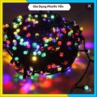 Bộ Đèn Nháy 40M Màu Sắc-160 Bóng Kim Cương, Dây Led 40M - 160 BóngTrang Trí Decor Nhà Cửa