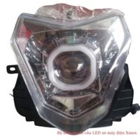 Bộ đèn pha bi cầu LED xe máy điện Xmen