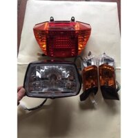 Bộ đèn Pha/xi Nhan/Cụm đèn Hậu Xe Dream Việt, Super Dream, Dream 50cc Chính Hãng UMV
