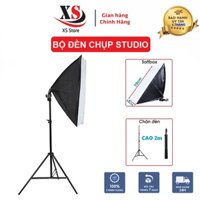 Bộ Đèn Softbox (50x70cm), Chụp Ảnh Studio, Quay Phim, Livestream Chuyên Nghiệp - XS Store