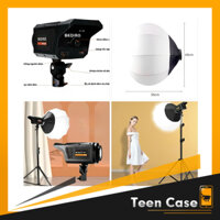 Bộ đèn Softbox Cầu Bediro Studio Livestream chuyên nghiệp tặng điều khiển, cao 2m kích thước Softbox 65cm