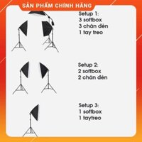 Bộ đèn studio chụp ảnh, quay phim, livestream p08