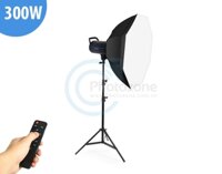 Bộ đèn Studio Led ET-300S công suất thực 300W chỉnh màu (2700-6500K) kèm Softbox bát giác 95cm