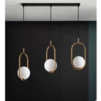 Bộ đèn thả trang trí NOSUT hiện đại kèm thanh ngang bắt trần và bóng LED chuyên dụng - Chưa có bóng