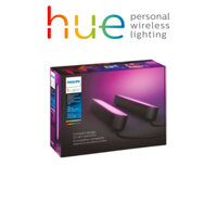 Bộ đèn thông minh Philips Hue Play Light Bar 2-Pack Base KIT 6.6W 16 triệu màu, trang trí PC, TV (Bao gồm Adapter)