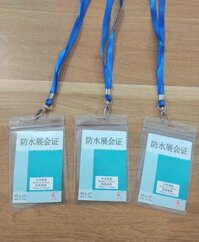 Bộ đeo thẻ nhựa dẻo trong, JL-207 bảng đứng Hàn Quốc  50c