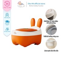 Bô Đi Vệ Sinh Di Động Thương Hiệu iiko Cho Bé Trai Bé Gái Ghế Bô Bồn Cầu Đệm Lót Da PU Bé Thoải Mái Vệ Sinh