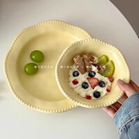 Bộ Đĩa Bát Gốm Bộ Kem Bát Cơm Đĩa Ăn Sữa Chua Bát Bộ Đồ Ăn Hình Đặc Biệt Đĩa Ăn Sáng