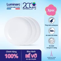 Bộ đĩa (dĩa) thủy tinh Luminarc Everyday 3 chiếc 27cm N3604*3, dùng lò vi sóng, máy rửa bát | Hàng chính hãng