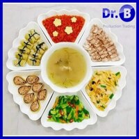 Bộ đĩa hoa mặt trời gốm sứ Minh Châu đẹp lung linh bày cỗ GiadungDrB