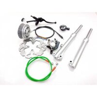 Bộ đĩa thắng trước- xe dream -tay dầu âm- full 8 món như hình