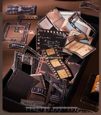 Bộ Diecut Film Vintage 3D – Giấy Cứng Trang Trí Scrapbook, Album, Thiệp Handmade