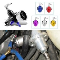 Bộ điều chỉnh áp suất nhiên liệu nhôm có thể điều chỉnh Tomei 160psi đa năng + Đồng hồ đo đầy dầu (Đồng hồ đo)