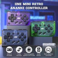 Bộ điều khiển Ananke Mini Retro IINE / Chức năng Turbo & Cần điều khiển có thể hoán đổi cho nhau và Bộ điều khiển D-pad & Bộ điều khiển đa nền tảng & Nút ZL và ZR