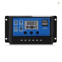 Bộ điều khiển bảng điều khiển năng lượng mặt trời 100A Bộ điều khiển sạc năng lượng mặt trời Màn hình hiển thị LCD Hệ thống đèn đường Bộ điều khiển sạc lại Bộ điều khiển đầu ra USB kép