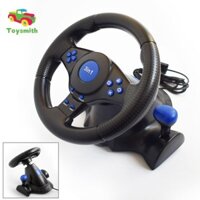 Bộ điều khiển bánh xe chơi Game 3 trò chơi PC, có điều khiển tăng tốc và phanh để lái xe hành động