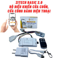 Bộ điều khiển cửa cuốn, cổng tự động bằng điện thoại qua sóng wifi - Bluetooth Zitech Basic 2.0