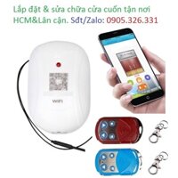 Bộ điều khiển cửa cuốn qua điện thoại - Hoạt động song song remote - Kết nối wifi - Hộp nhận cửa cuốn wifi thông minh