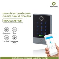 Bộ điều khiển cửa vân tay thông minh kết nối điện thoại HOMEKIT AB-40B dành cho cửa cuốn và cửa cổng - app TTLock