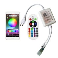 Bộ Điều Khiển Dây Đèn led rgb 220v Kết Nối bluetooth Cho Điện Thoại rgb 5050