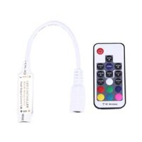 Bộ điều khiển LED RGB DC 5V-24V Mini 17 phím với Điều khiển từ xa không dây RF cho dải đèn LED RGB