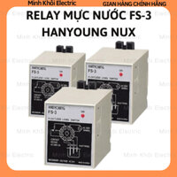 Bộ điều khiển mực nước Hanyoung FS-3, rơ le mực nước FS3 hanyoung nux, relay mức nước fs-3a,cảm biến mực nước, công tắc