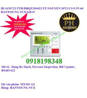 Bộ điều khiển nhiệt độ dạng mô đun Hanyoung MT100-111