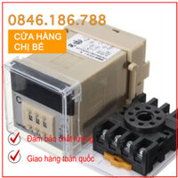 Bộ điều khiển nhiệt độ, đồng hồ nhiệt OMRON E5C4 điện áp 220V (tặng kèm đế)