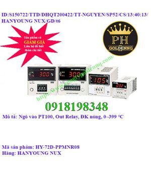 Bộ điều khiển nhiệt độ Hanyoung HY72D-PPMNR08