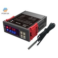 Bộ điều khiển nhiệt độ MH1220W màn hình hiển thị kép kỹ thuật số 10A cảm biến DC 12V-72V AC 110-220V