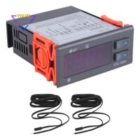 Bộ điều khiển nhiệt độ Mini ETC-3000 Bộ điều chỉnh nhiệt độ tủ lạnh Bộ điều chỉnh nhiệt cảm biến kép 220V Tắt 40%