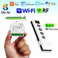 Bộ điều khiển rèm thông minh WiFi, Tuya / Google Home / Alexa App Control, Tương thích với công tắc thủ công