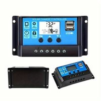 Bộ điều khiển sạc năng lượng mặt trời Sone 30A có màn hình LCD - Cổng USB kép, Bộ điều chỉnh PWM, Lựa chọn điện áp tự động (12V / 24V), Bảo vệ ngắn hạn và hơn thế nữa