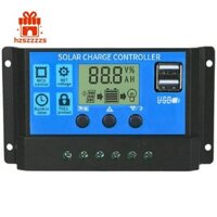 Bộ điều khiển sạc năng lượng mặt trời 100A Bộ điều khiển đa chức năng năng năng lượng mặt trời với cổng USB kép, bộ điều khiển LCD