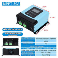 Bộ điều khiển sạc năng lượng mặt trời MPPT 30A Màu Xanh