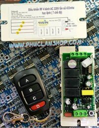 Bộ điều khiển thiết bị RF 4 kênh 433MHz 220V học lệnh (7 chế độ)