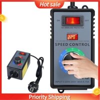 Bộ Điều Khiển Tốc Độ 230 V, Bộ Chuyển Đổi Tần Số 230 V, Bộ Điều Chỉnh Điện Áp Động Cơ AC 220 V 10 A Công Suất Cao Nhất 4000 W, Phích Cắm EU