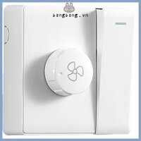 Bộ điều khiển tốc độ gió Bang Điều chỉnh tốc độ vô cấp Quạt điện Bảng điều khiển gia đình Công tắc tường loại 86 cho quạt trần, v.v.