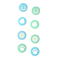 Bộ Điều Khiển Trò Chơi BT Tròn Micro Nút Bao Da 4 Cái Mũ Cầm Ngón Tay Cái Dễ Thương