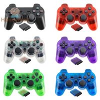 Bộ điều khiển trò chơi không dây Tay cầm chơi Game rung kép cho hộp TV PlayStation2 PS2 HOT [Honeymall.vn]