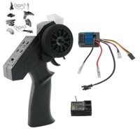 Bộ điều khiển từ xa 2 kênh 2.4G Bộ thu phát 50A ESC cho các bộ phận nâng cấp xe RC WPL MN88K