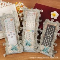 Bộ điều khiển từ xa cho TV và điều hòa Duoyizi phong cách châu Âu, vỏ bọc chống bụi bằng vải ren, bảo vệ điều khiển từ xa