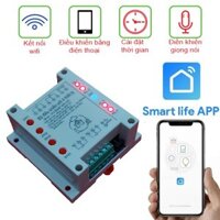 BỘ ĐIỀU KHIỂN WIFI 4 THIẾT BỊ HTC SMART WIFI 4CH Smart life APP