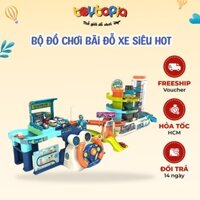 Bộ điều kiển ô tô Toytopia có vô lăng tặng kèm gara, đồ chơi trẻ em bãi đỗ xe siêu hot