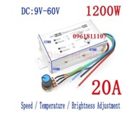 Bộ điều tốc motor 775 20A 1200W ,  điều tốc động cơ 12V, điều tốc motor 24V, chỉnh tốc độ motor