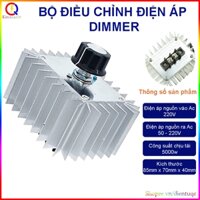 Bộ dimmer 5000W 220v dùng điều chỉnh tốc độ động cơ, nhiệt độ điện trở, ánh sáng đèn