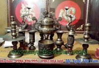 Bộ đỉnh đồng thờ cúng cánh dơi kỹ xảo cao 55cm